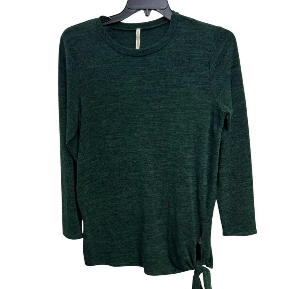 Women's Green Tie-Front Top Sizeโ L